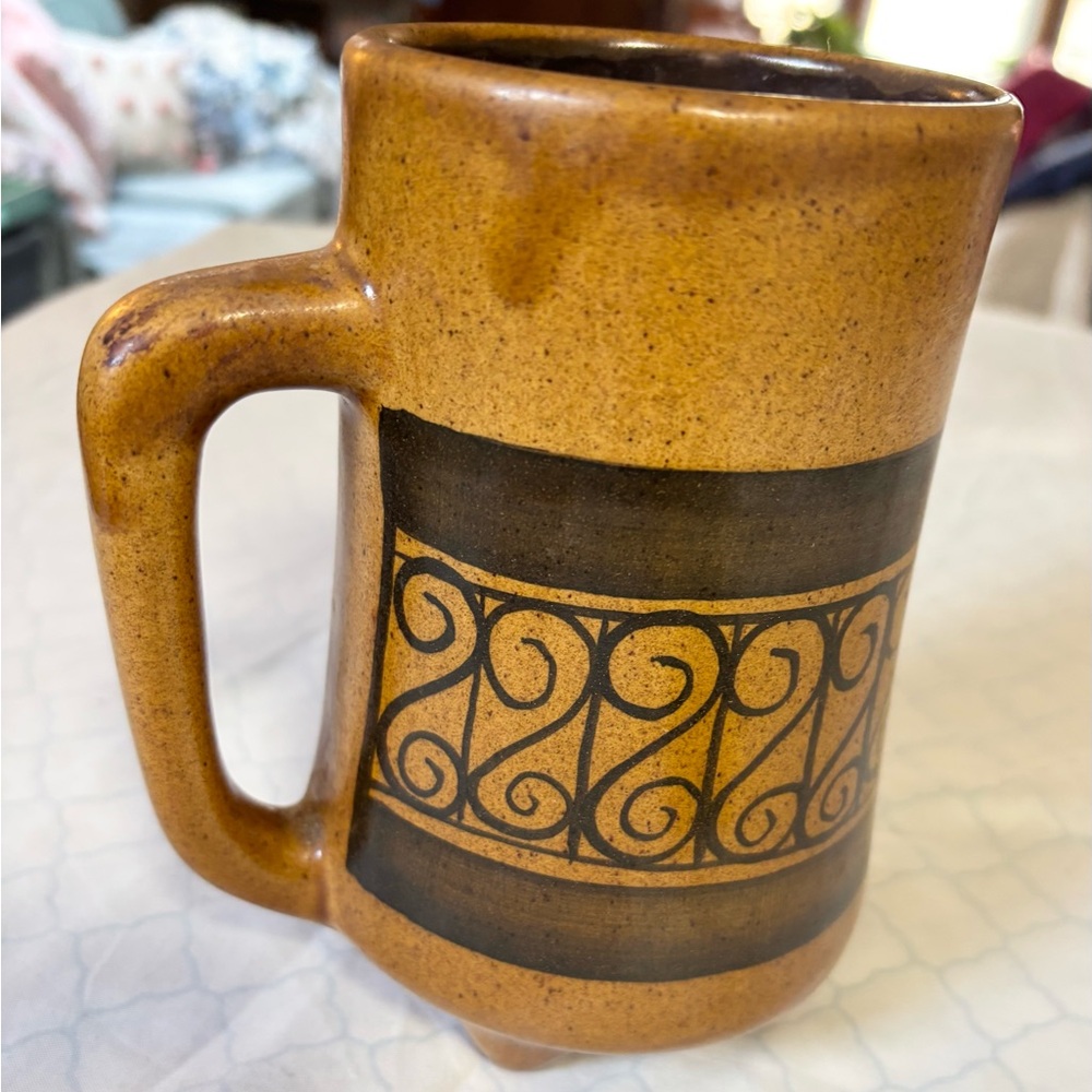 Vintage Israeli mid-century modern studio pottery vase - Picture 4 of 7